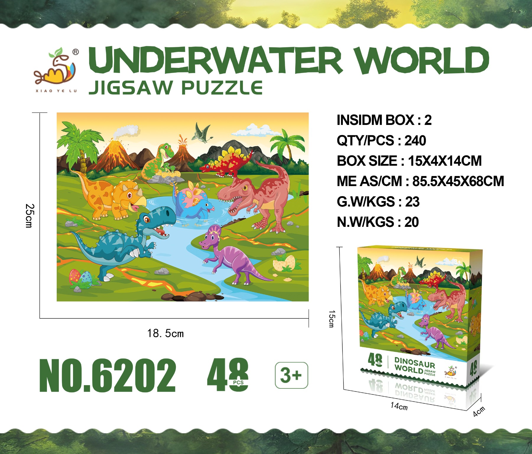 Dinosaur World Puzzles (48PCS)
