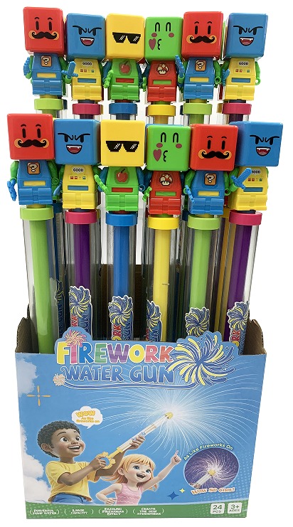 50CM Minecraft Transparent Water Fireworks Cannon (24PCS)