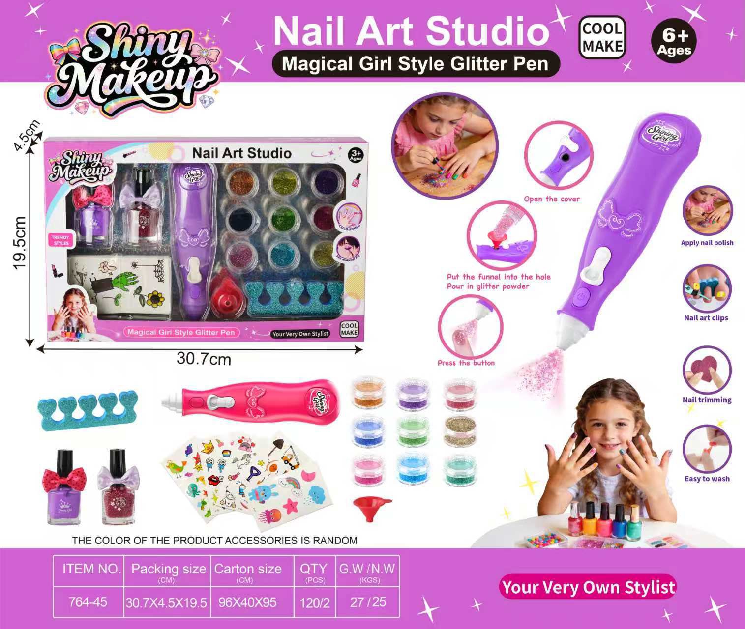 Bright Pink Nail Electric