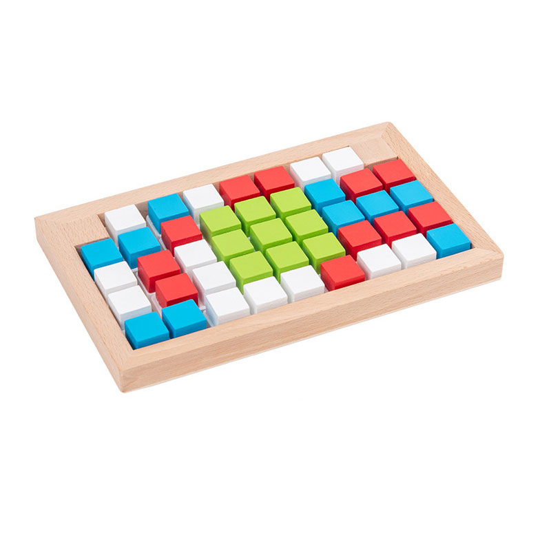 Wooden toy wisdom cube spell music table game