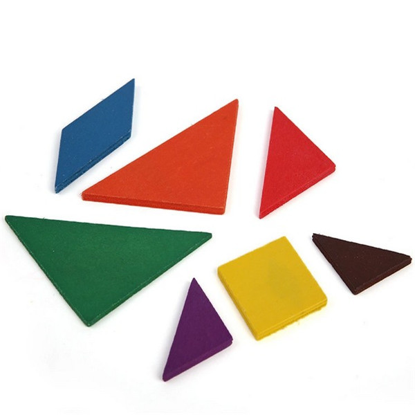 Color Wooden Toys Brain Development Play Early Education Educational Toys Tangram Bricks