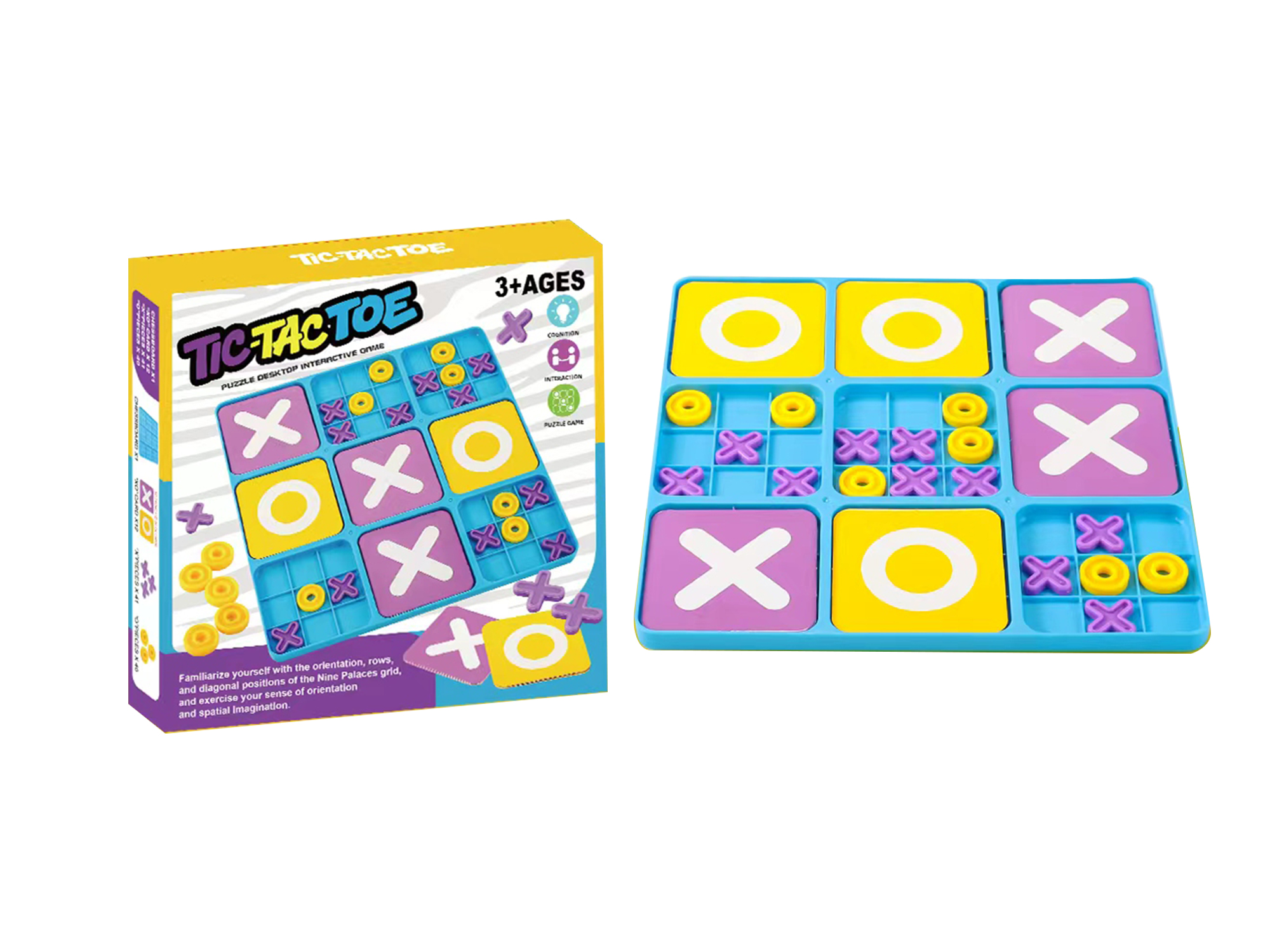 Super XO Tic-Tac-Toe Grid Board Game for Puzzle Battles