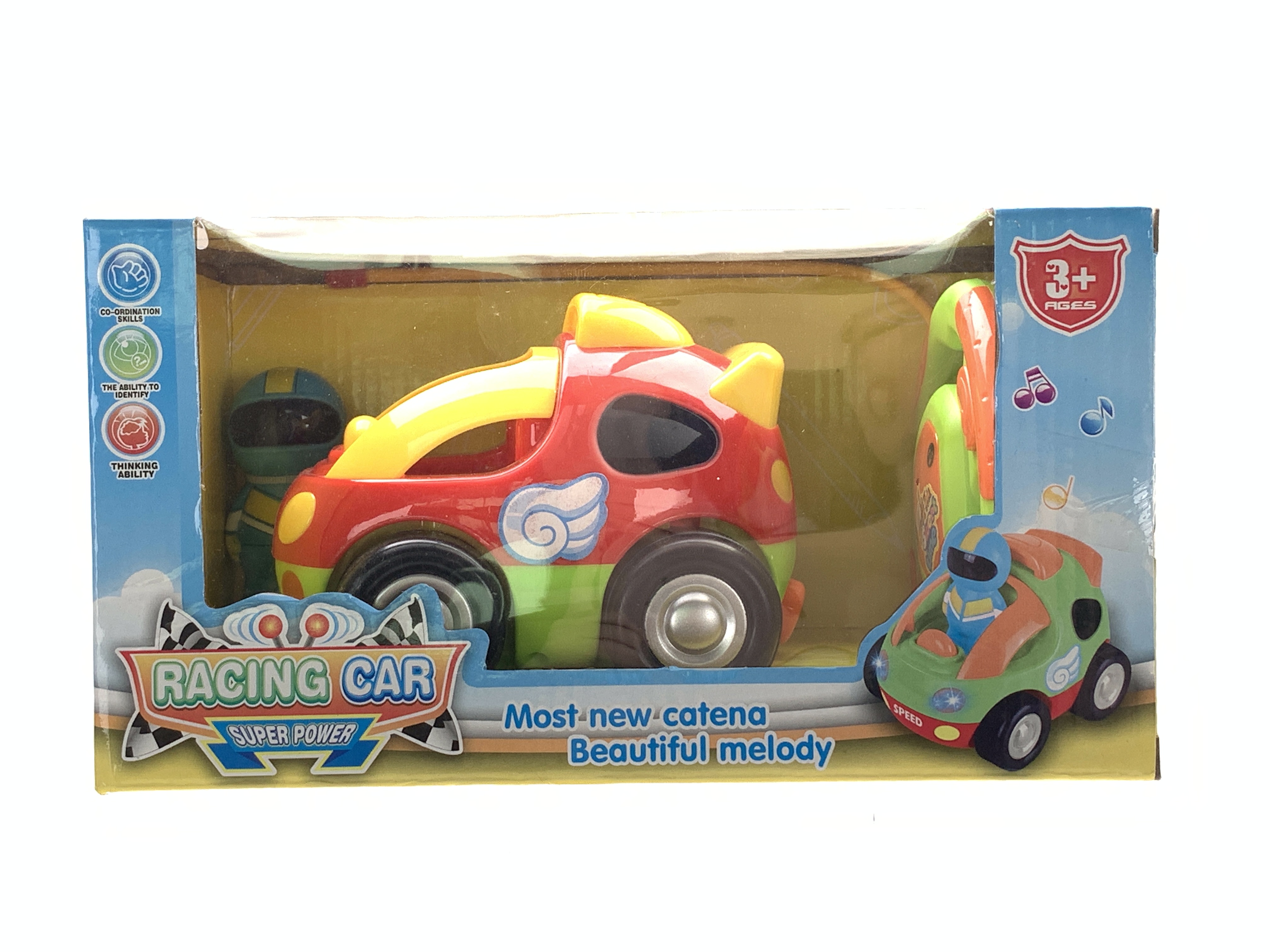 Q version of the cartoon lights music RC racing