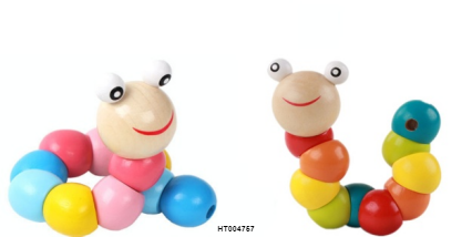 Wooden Toy Worm