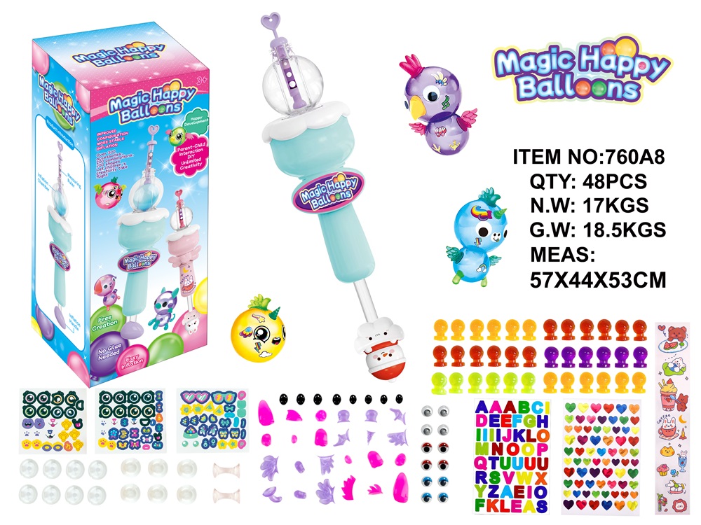 Christmas Snowman Edition Magic Bubble Pop Stick Sensory Fidget Inflatable Baton English Version Upgraded with Multiple Accessories