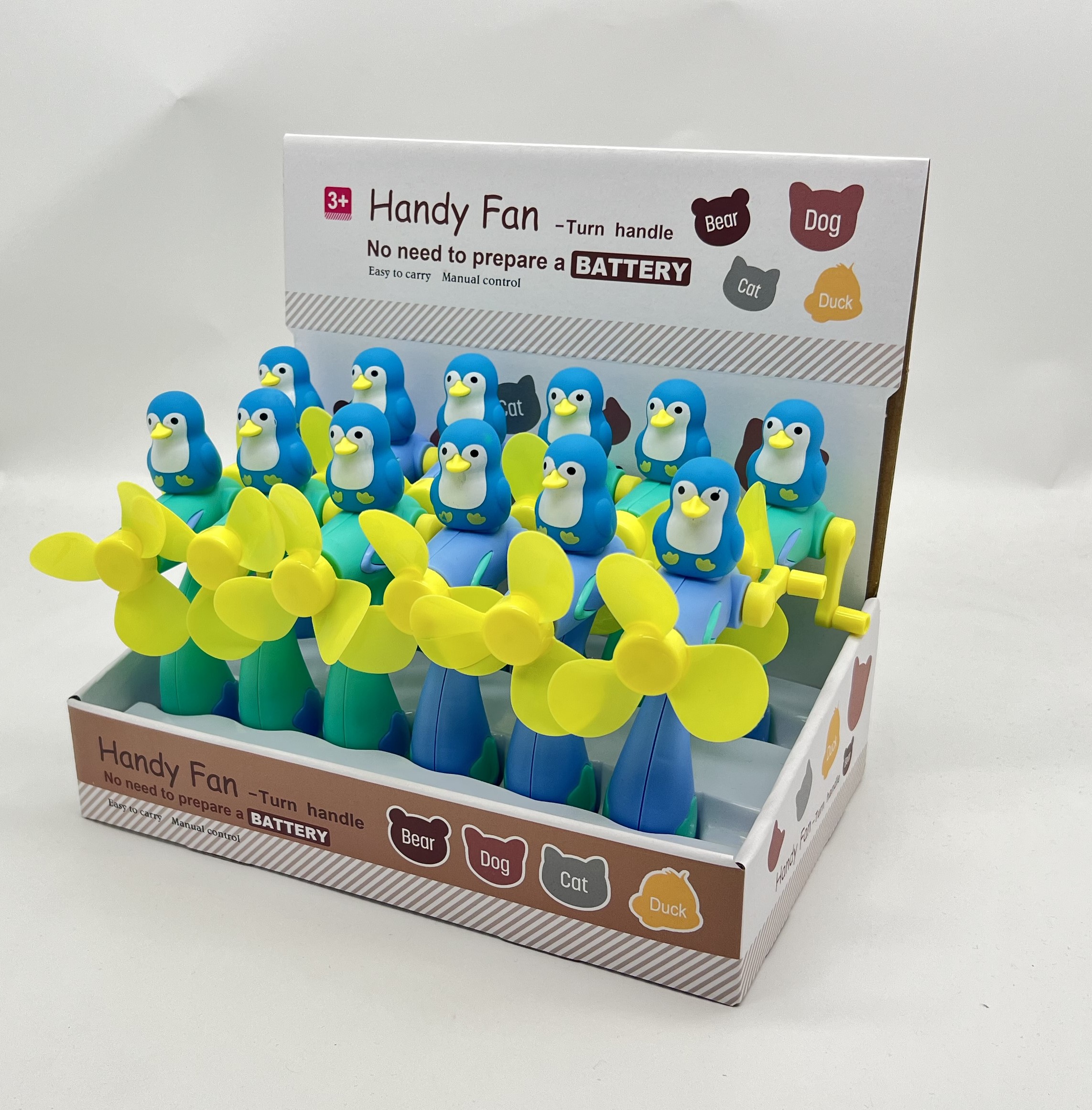 Penguin Hand-Crank Fan