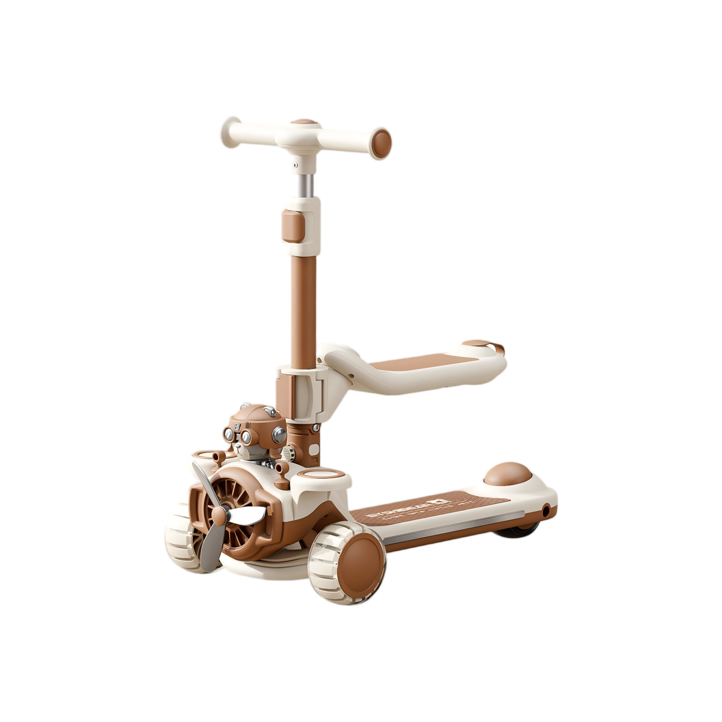 Hebei Kids' Vehicle - Scooter with Seat (Green, Blue, Pink, Khaki)