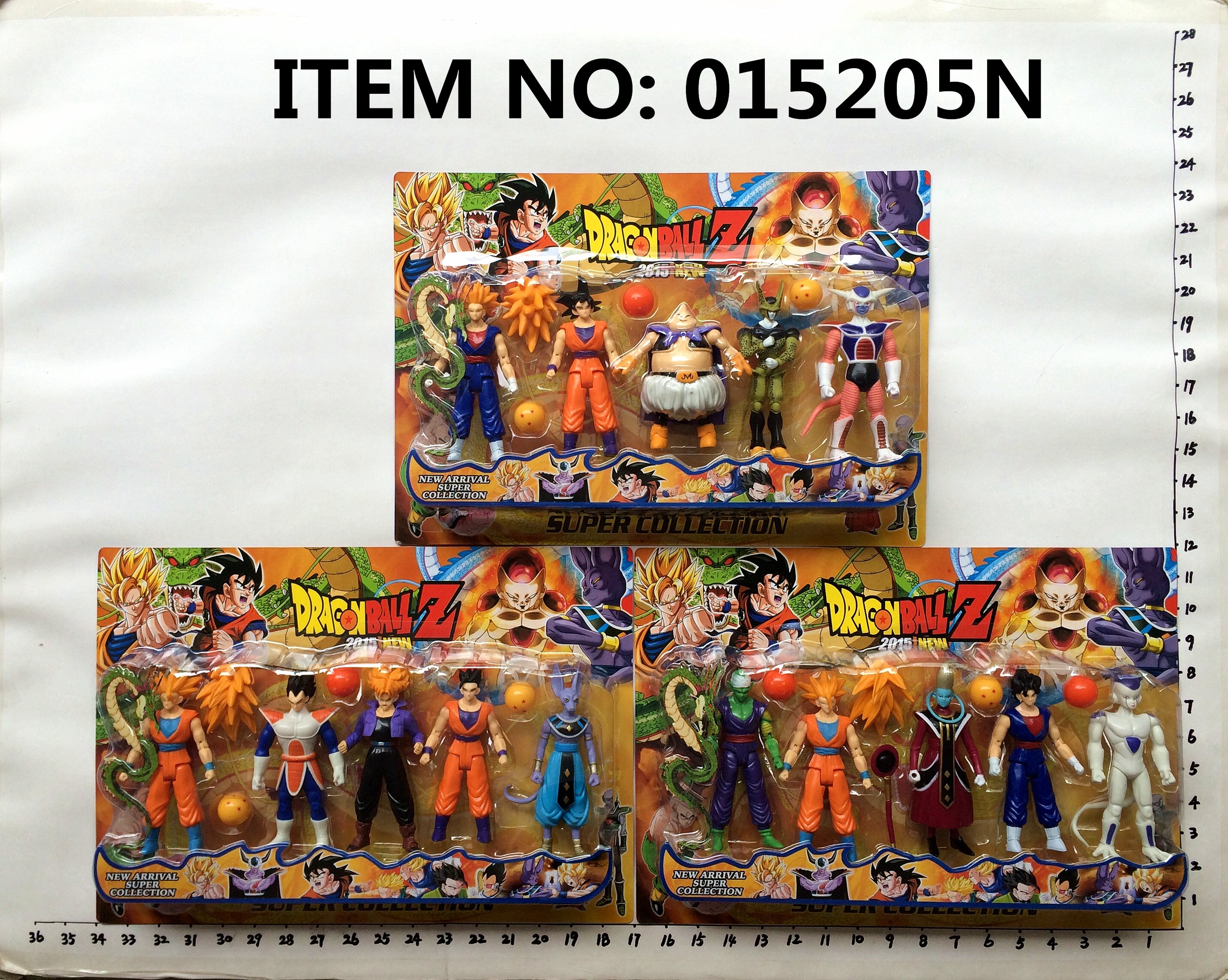 5.75" Dragon Ball 5-Pack Carded (with Ball) 3 Styles