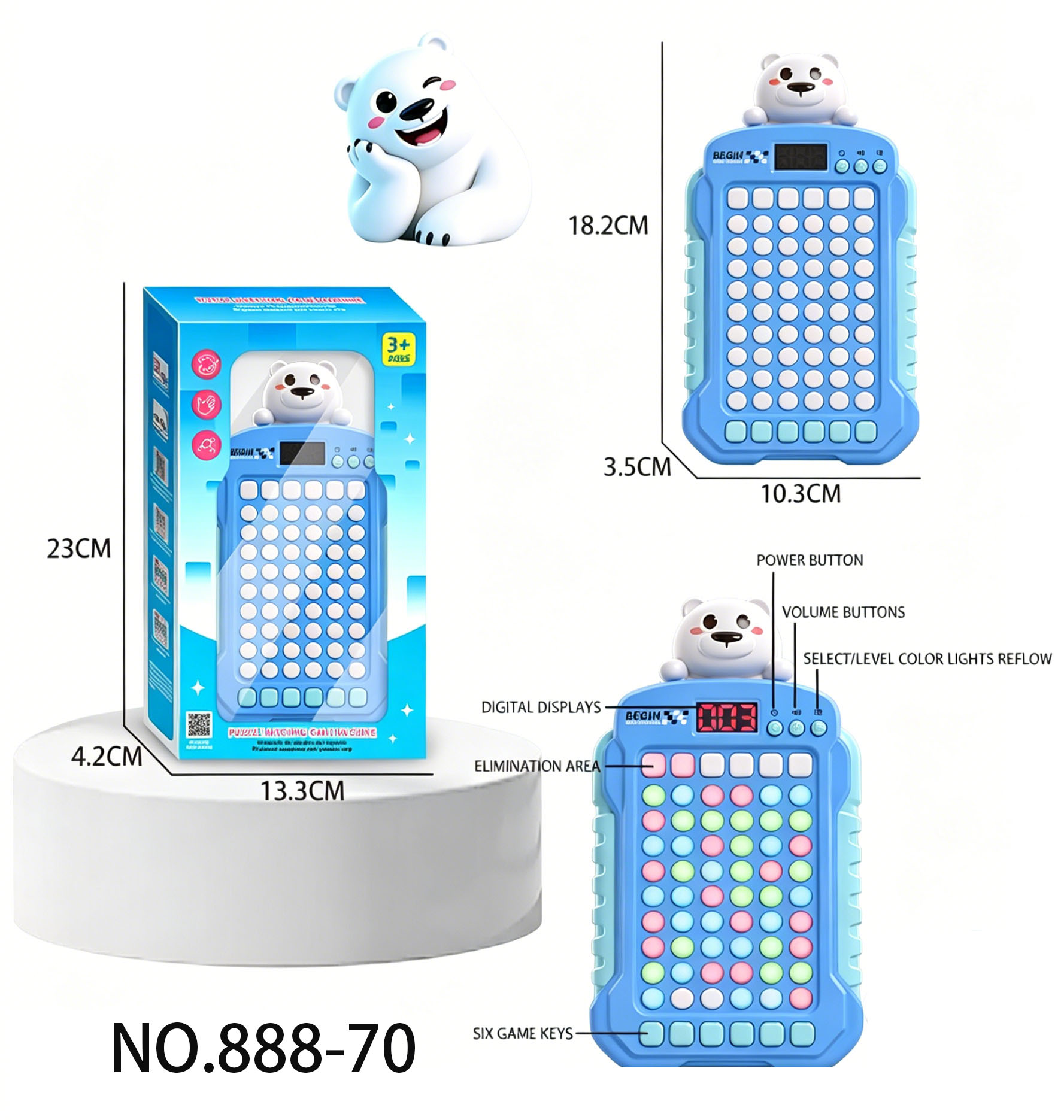 Polar Bear Matching Game Console Battery Version 4*AA (Batteries Not Included)
