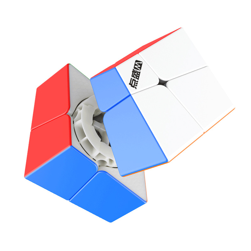 Magnetic Fidget Cube - Flattened 2x2 Magnetic Version, Creative Stress Relief Puzzle Toy