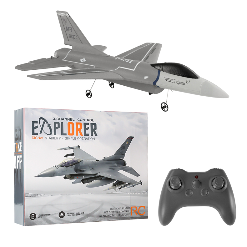 Three-Channel F-16 Fighter Remote Control Airplane