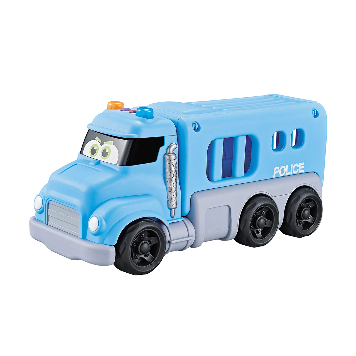 Inertia Toy Inertial Police Car with Lights and Music (Includes 3*AG13 Batteries)