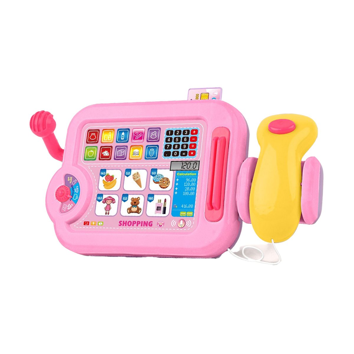 Role-Play Toy Storage Series Light & Music Cash Register Standalone (2 Colors Assorted)