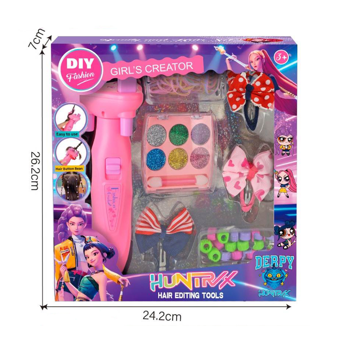 Role Play Toys, Cosmetic Toys, Witch Hunter Series Hair Styler and Eyeshadow Makeup Set