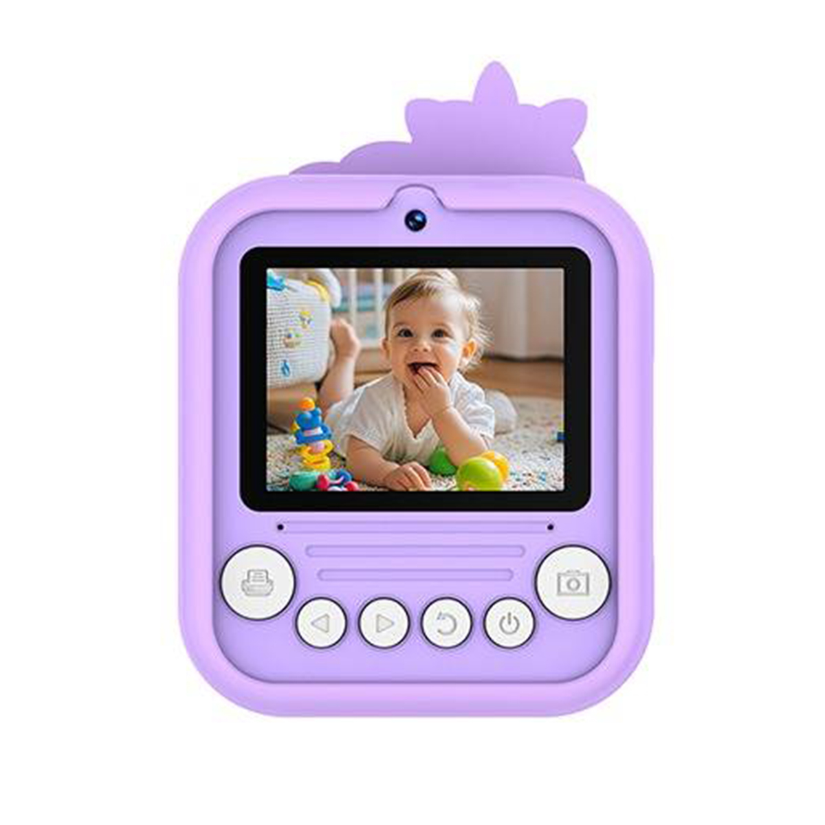 Novelty Toy Projection Toy S3 Unicorn Kids Printer Camera Digital Camera DSLR HD Instant Print Ink-Free Thermal Paper 2.4" Dual Camera (Built-in Lithium Battery, Includes 2 Rolls Thermal Paper, Approximately 50 Photos)