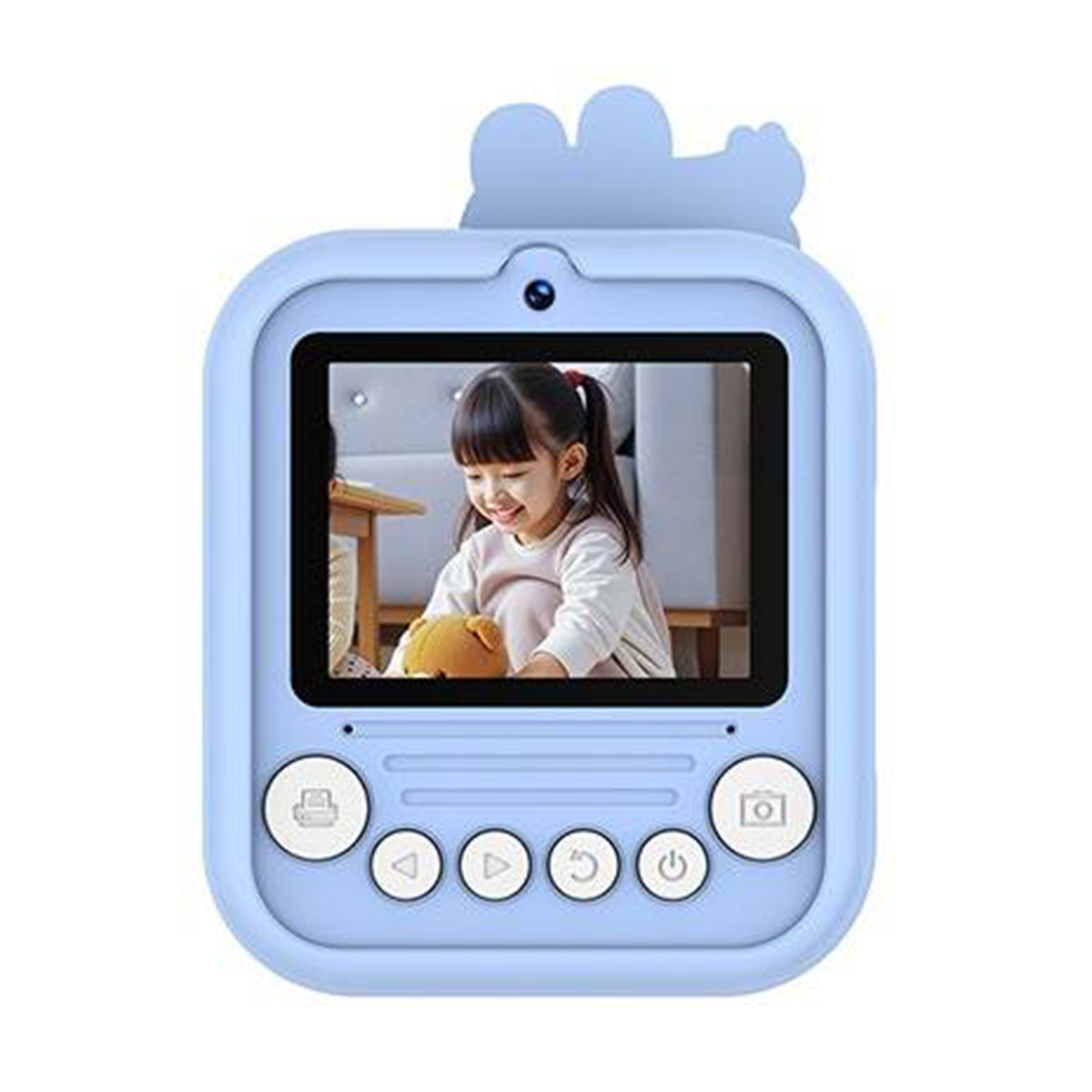 Novelty Toy Projection Toy S3 Dinosaur Kids Printer Camera Digital Camera DSLR HD Instant Print Ink-Free Thermal Paper 2.4-inch Dual Camera (Built-in Lithium Battery, Includes 2 Rolls of Thermal Paper, Approximately 50 Photos)