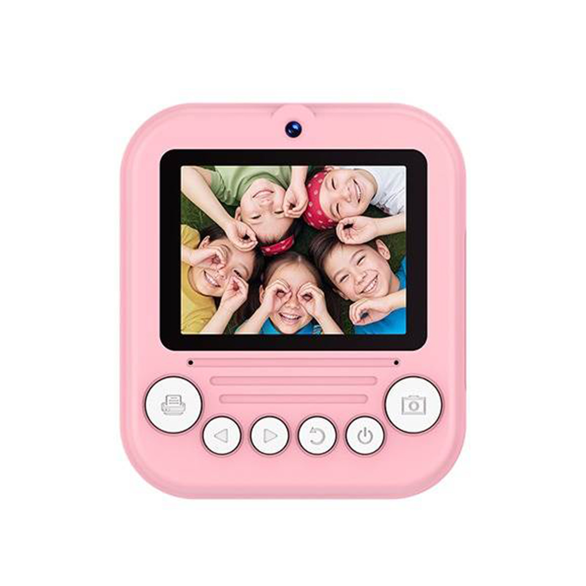 Novelty Toy Projection Toy S3 Kids Printer Camera Digital Camera DSLR HD Instant Print Ink-Free Thermal Paper 2.4-Inch Dual Camera (Includes Built-in Lithium Battery, 2 Rolls of Thermal Paper, Approx. 50 Photos)
