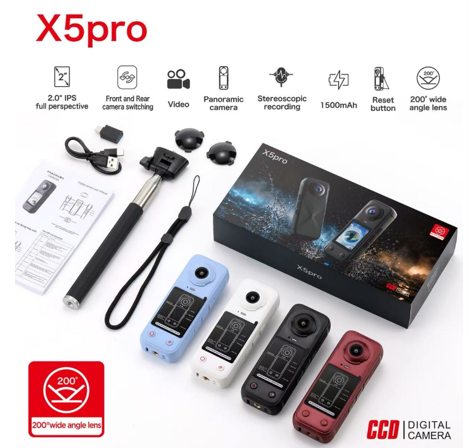 Handheld Sports Camera Panoramic Ultra HD