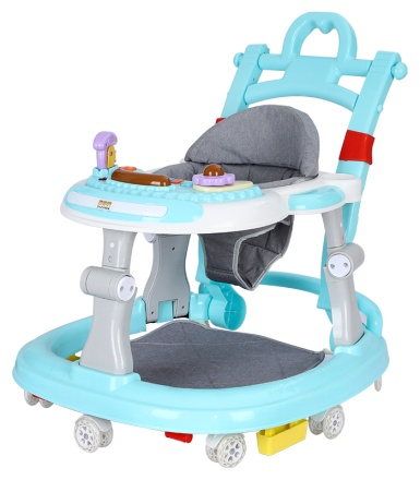 Hebei Baby Walker - Multi-Functional Push Handle Walker (Blue & Pink)