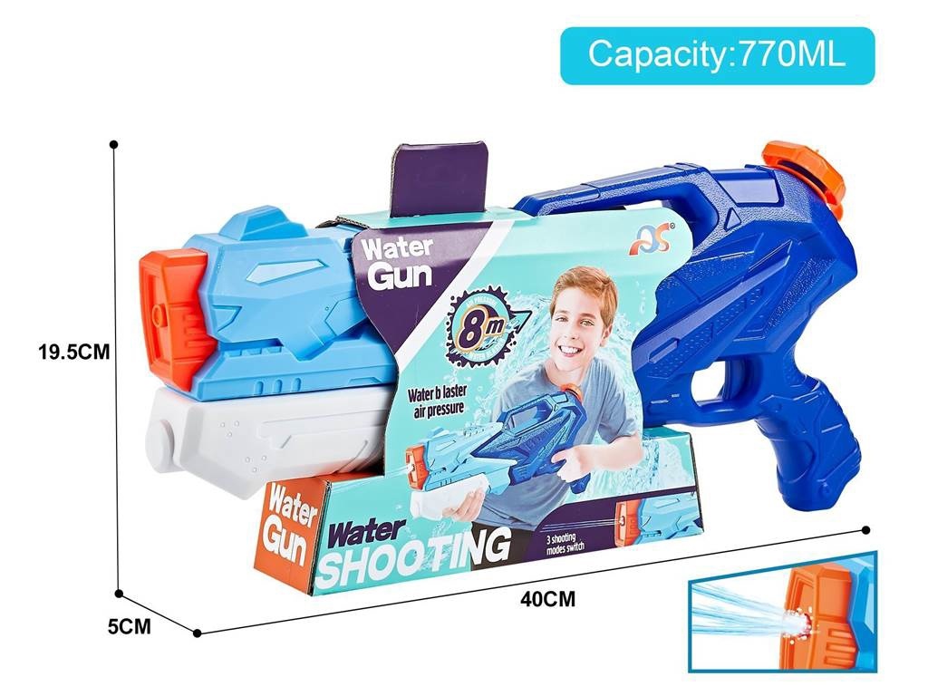 Triple-Nozzle Space Pull-Out Water Gun (Pretend Play Summer Outdoor Interactive Water Toy)
