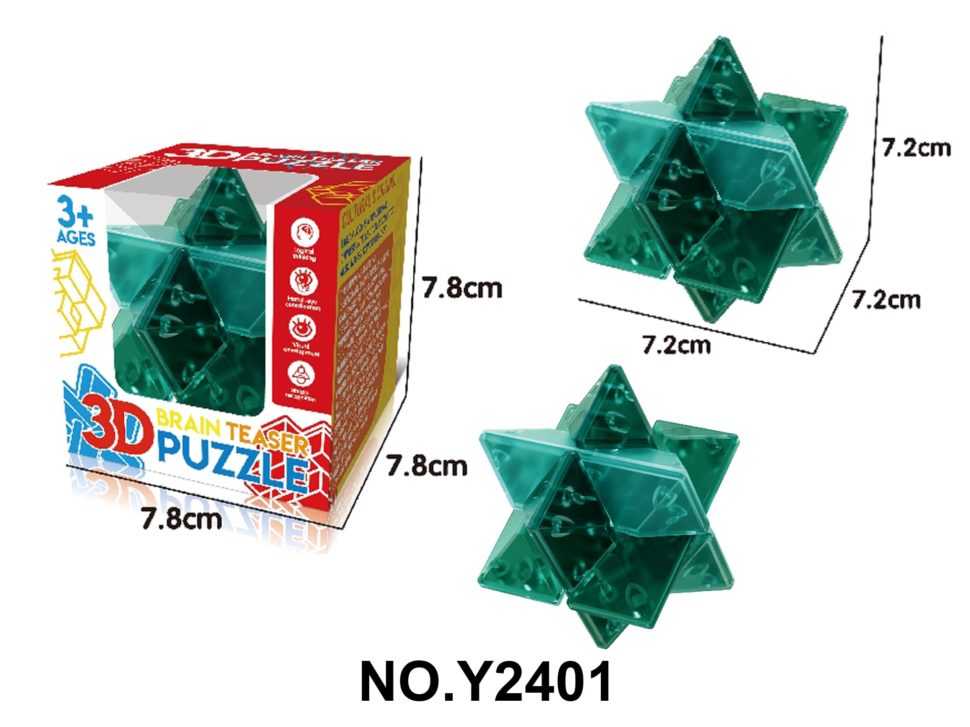 Children's Educational Puzzle Toy - Luban Lock (Hexagonal Gem)