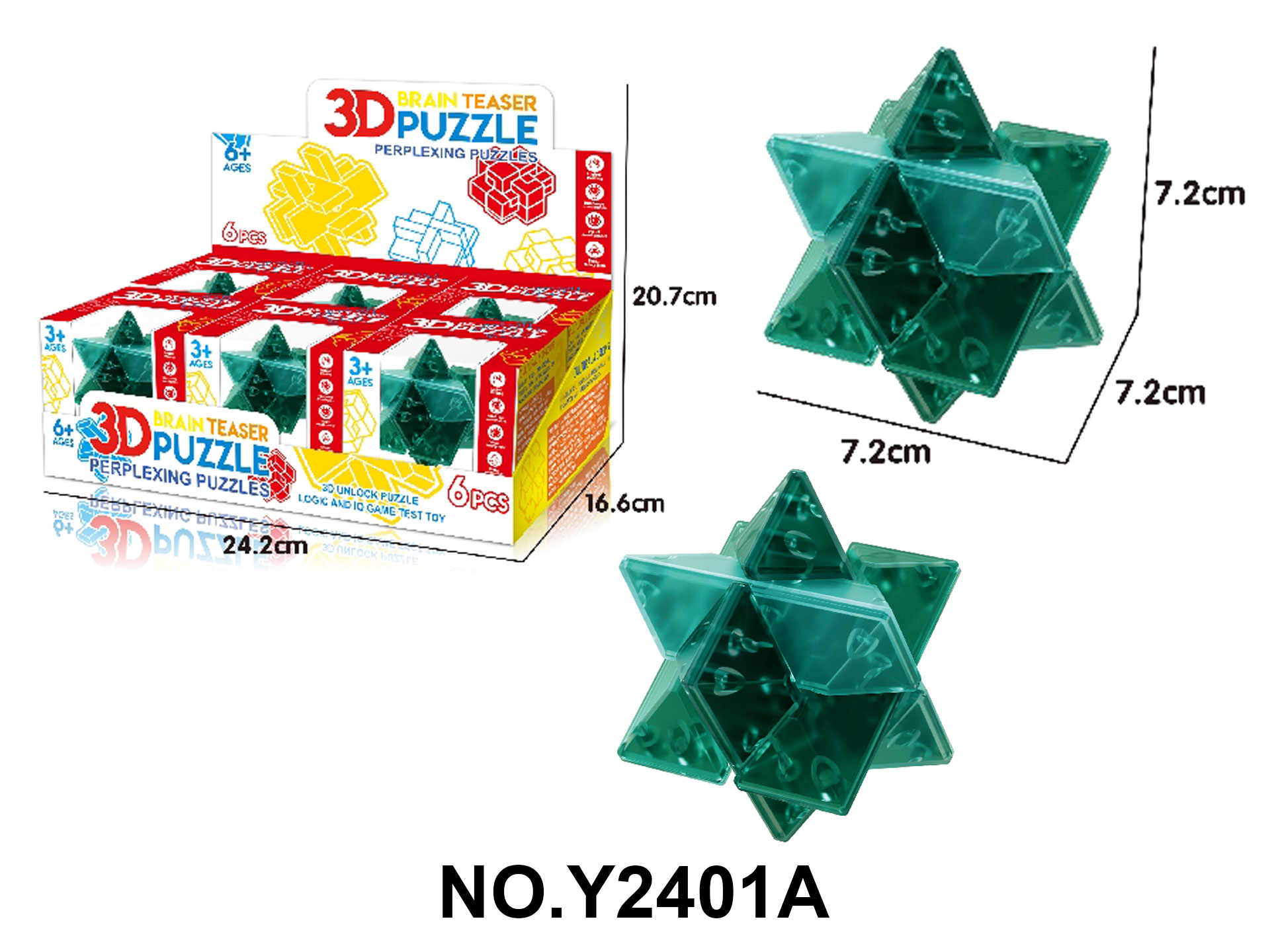 Children's Educational Puzzle Toy - Luban Lock (Hexagonal Gem)