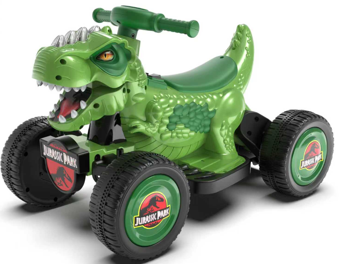 Hebei Kids Vehicle - Electric Single-Drive Dinosaur Off-Road Vehicle (Blue, Khaki, Rose Red, Green)