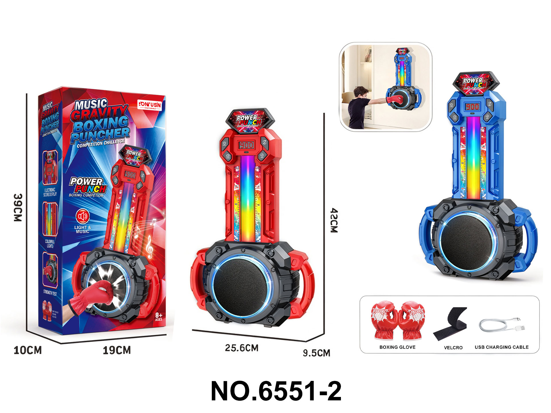 Children's Smart Musical Punching Machine with Bluetooth
