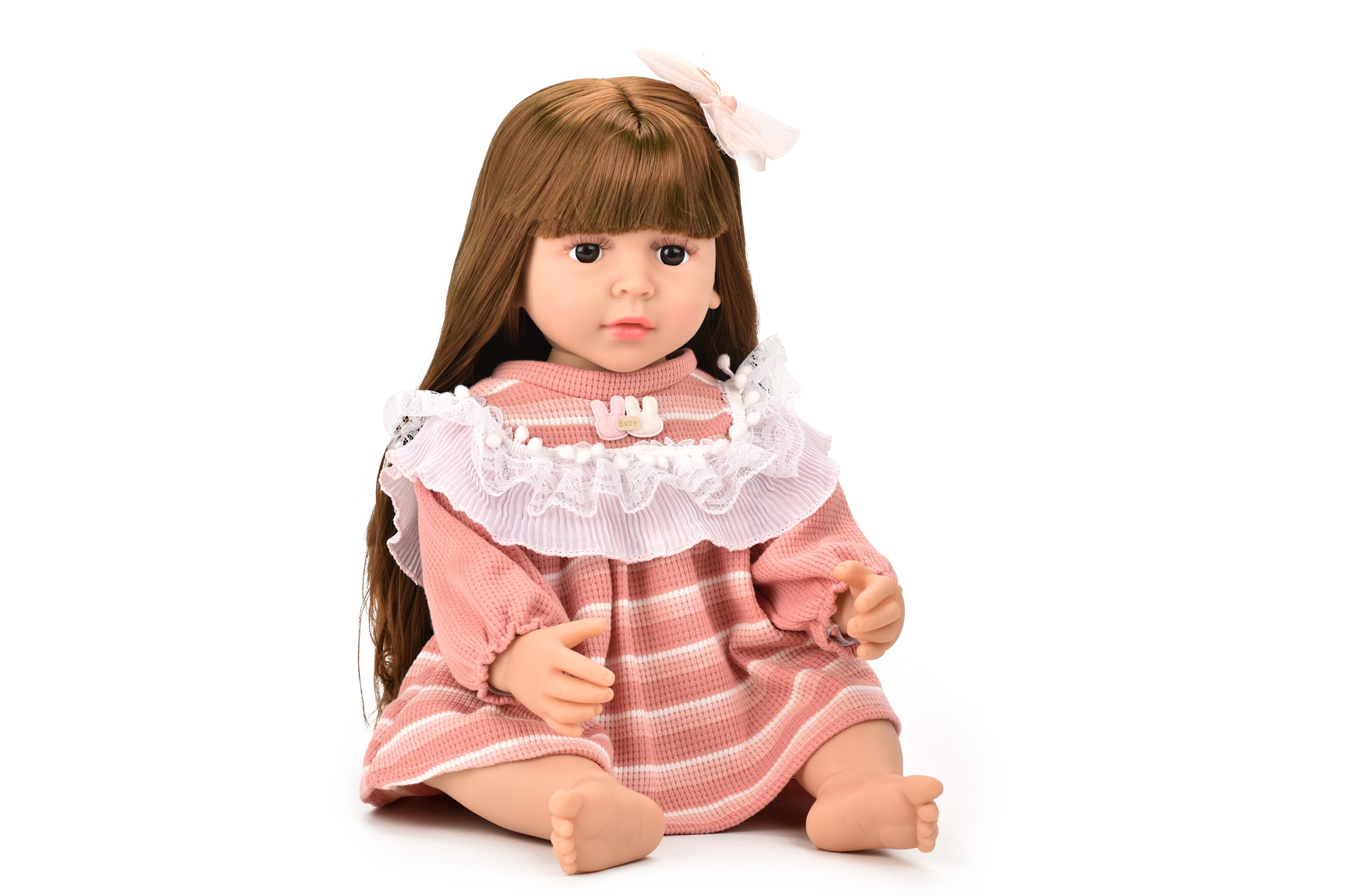 55-60CM Reborn Doll 22-inch Realistic Baby Soft Vinyl Figure Bagged