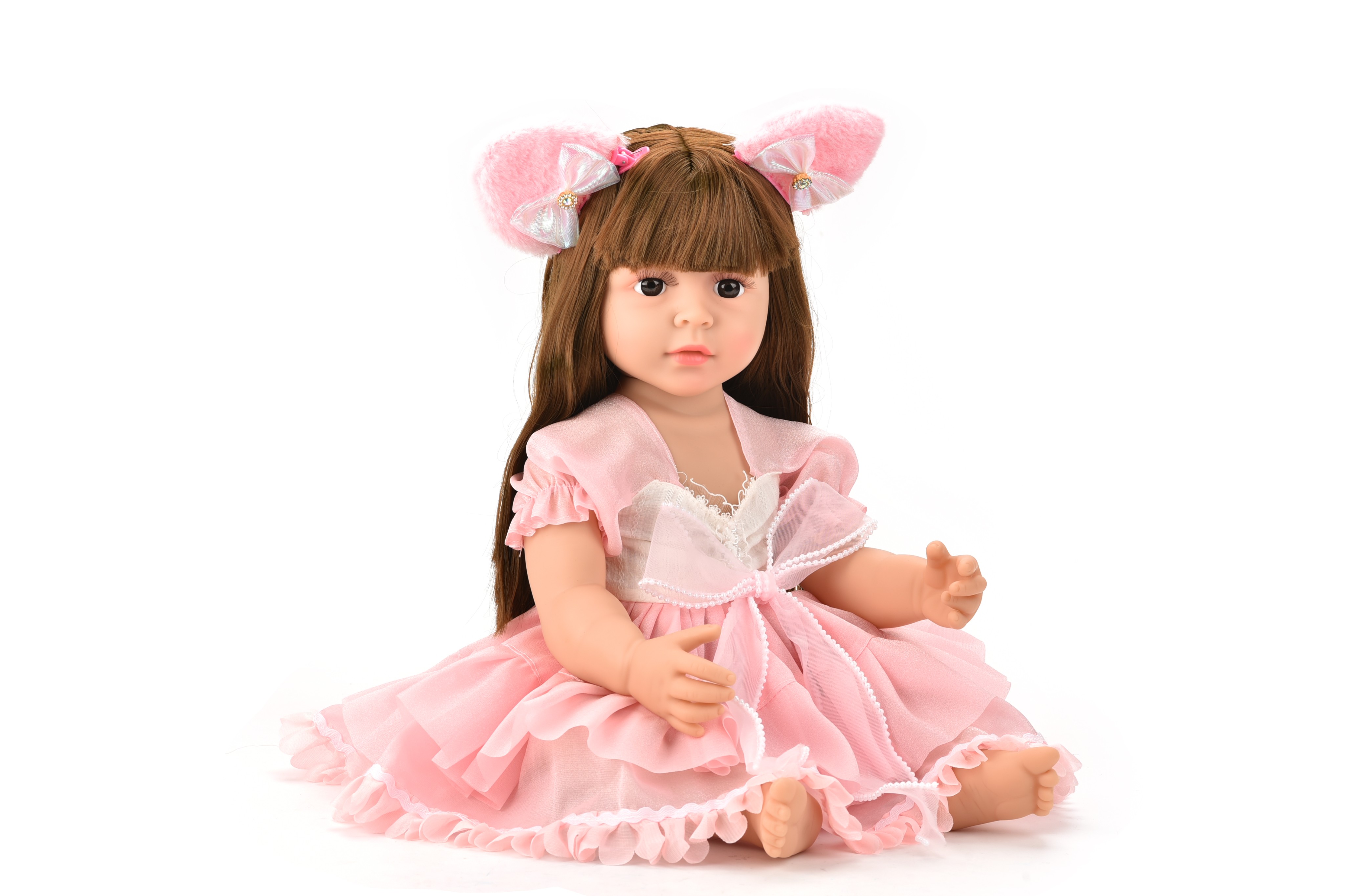 55-60CM Reborn Doll 22-inch Realistic Baby Soft Vinyl Figure Bagged