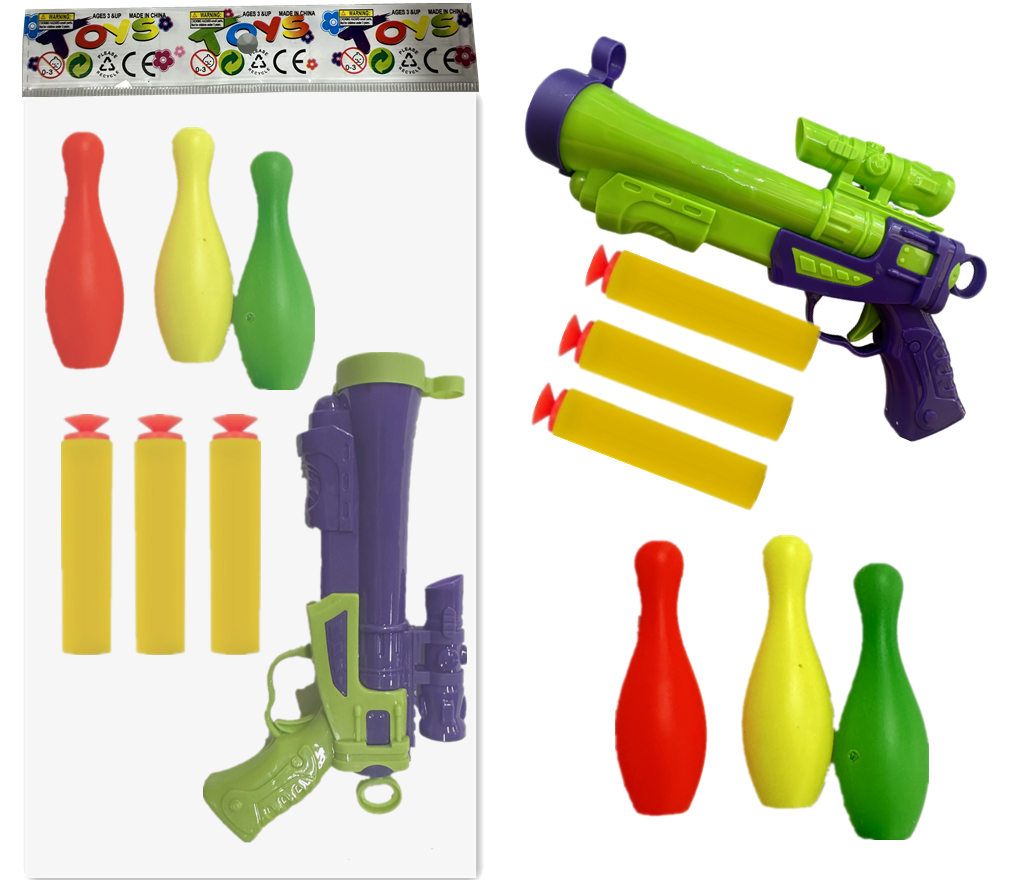 EVA Soft Bullet Gun with Bowling Ball