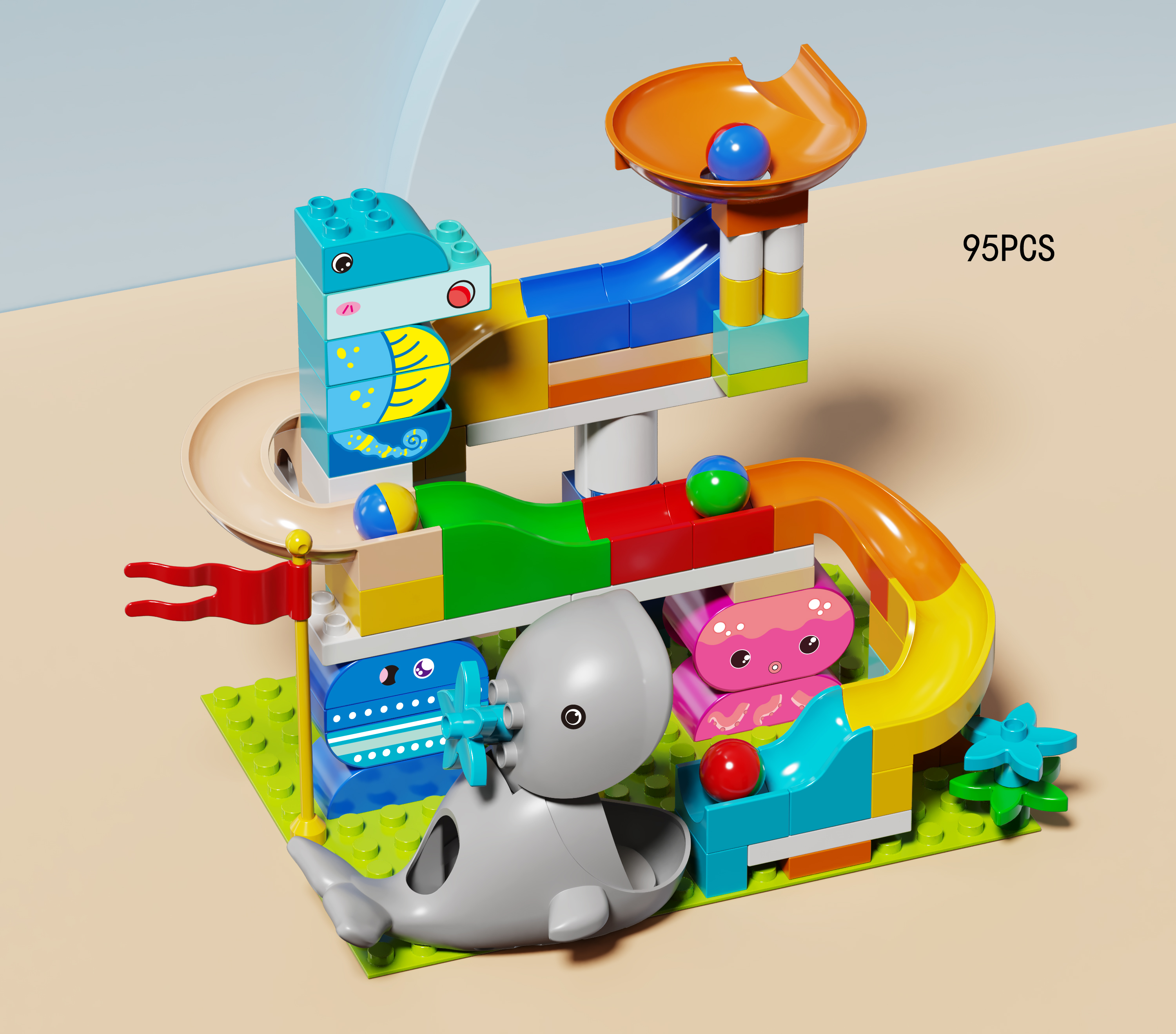 Cross-Border Best Seller, Popular Toys, Track Building Blocks, Building Block Toys, Assembly Blocks, Toy Assembly, Gift Toys, Marble Run Track Blocks, Large Particle Track Blocks, Track Building Blocks, Kids Toys