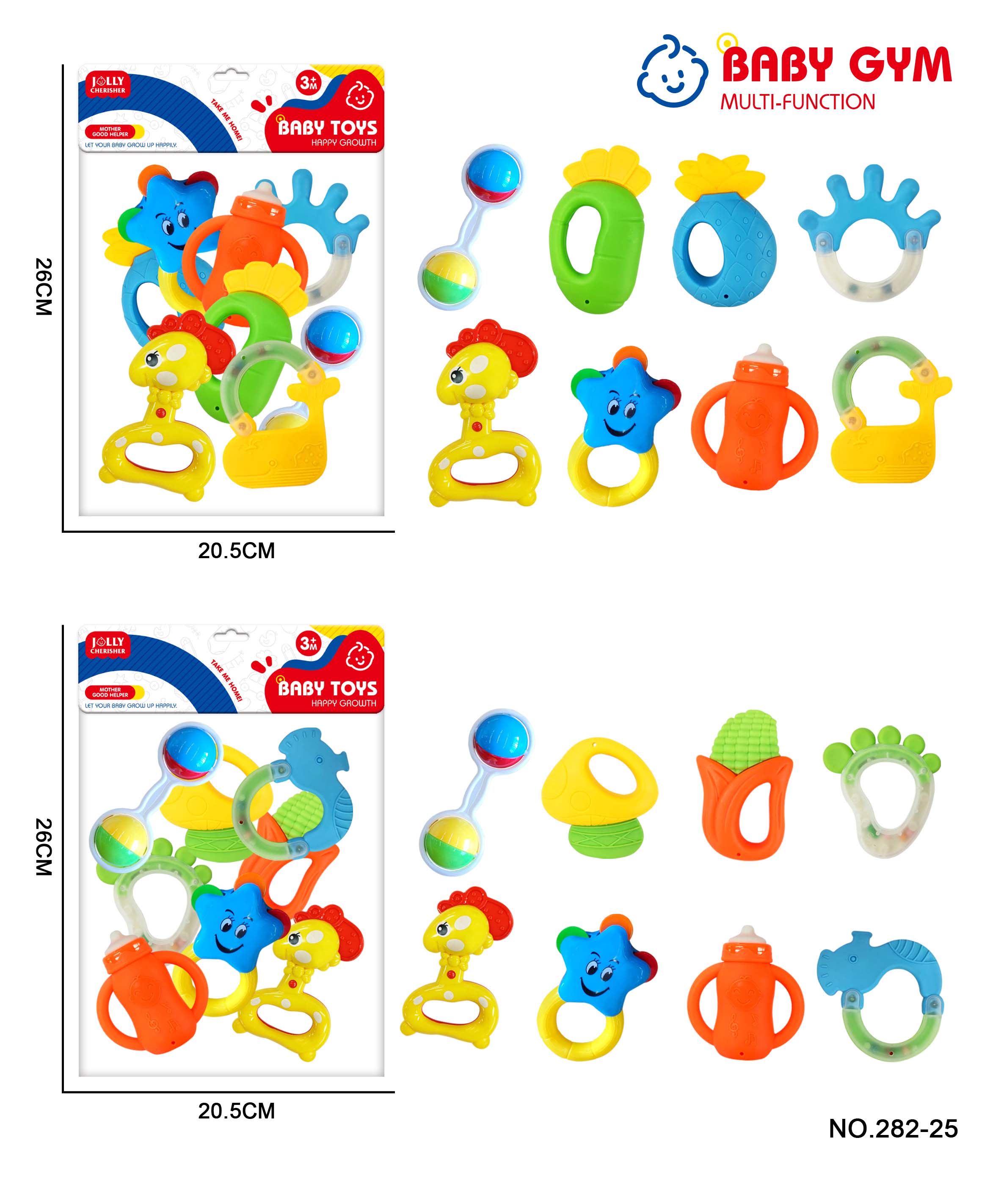 10-Piece Baby Rattle Teether Set