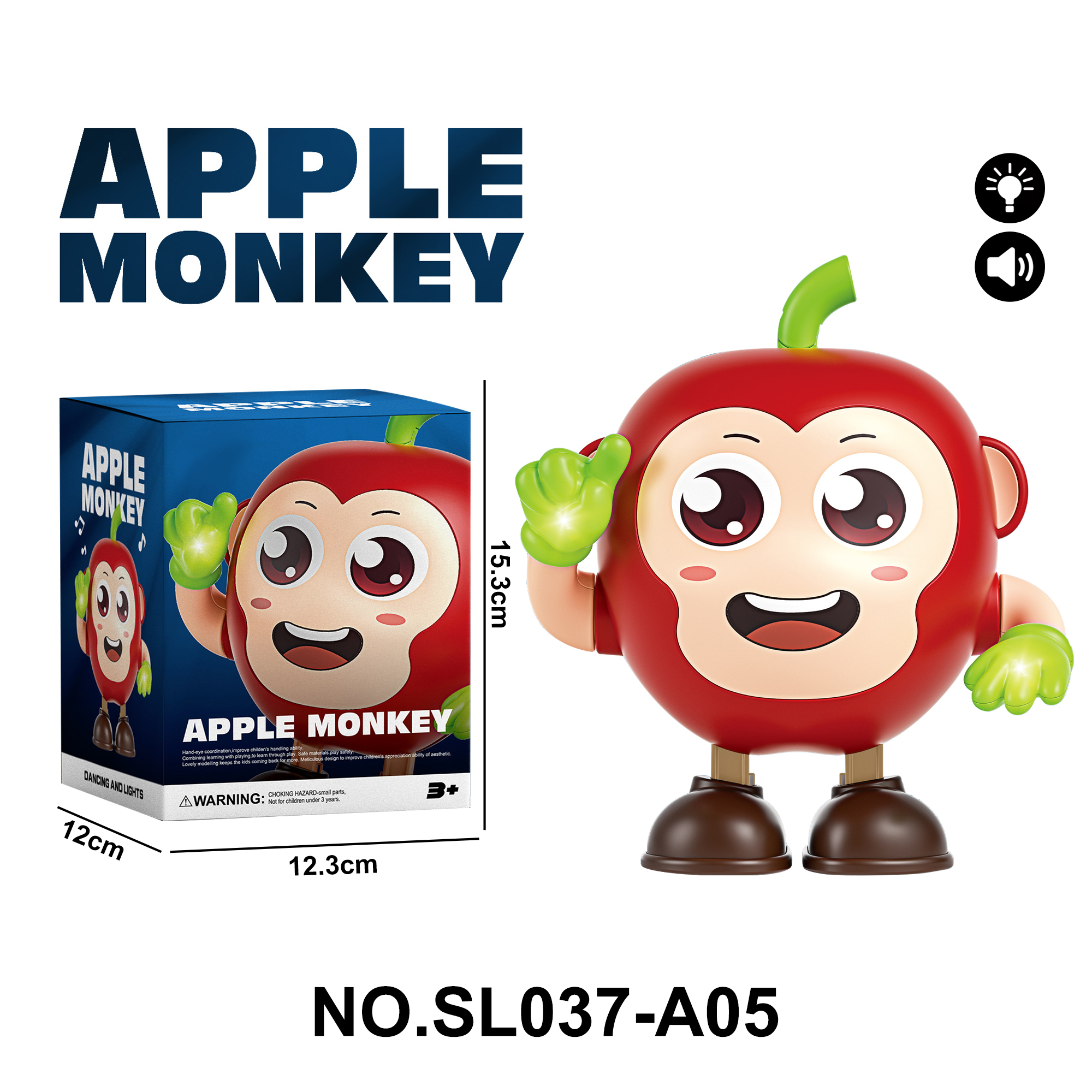 Light-Up Musical Walking Dancing Apple