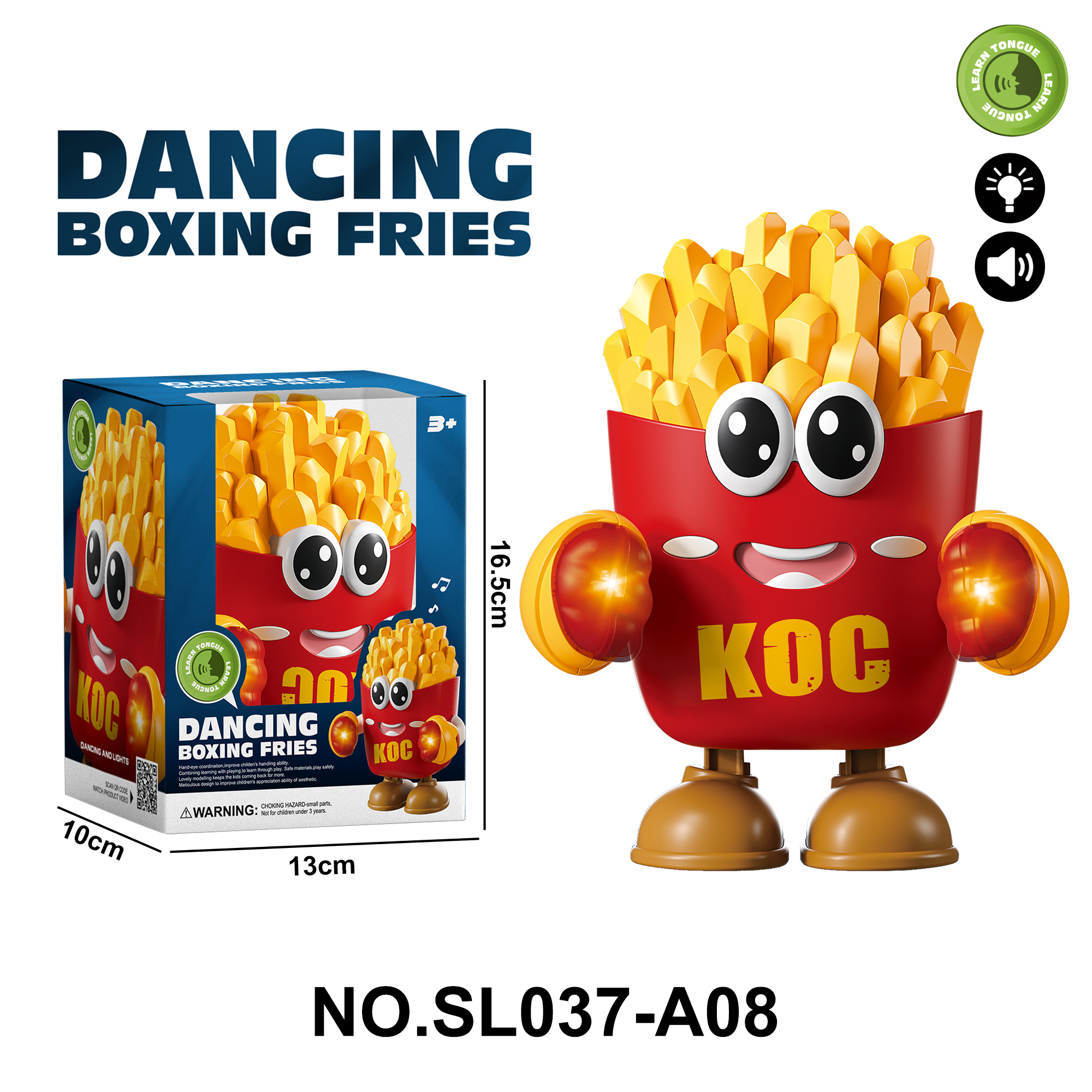 Light-Up Music Walking Dancing French Fries