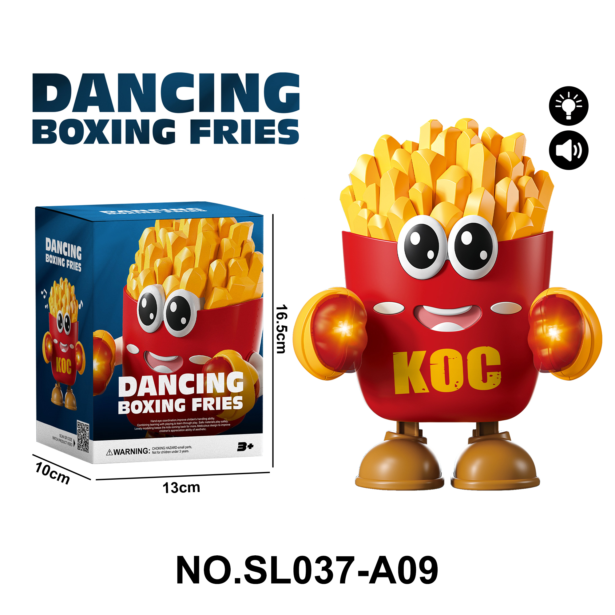 Light-Up Music Walking Dancing French Fries