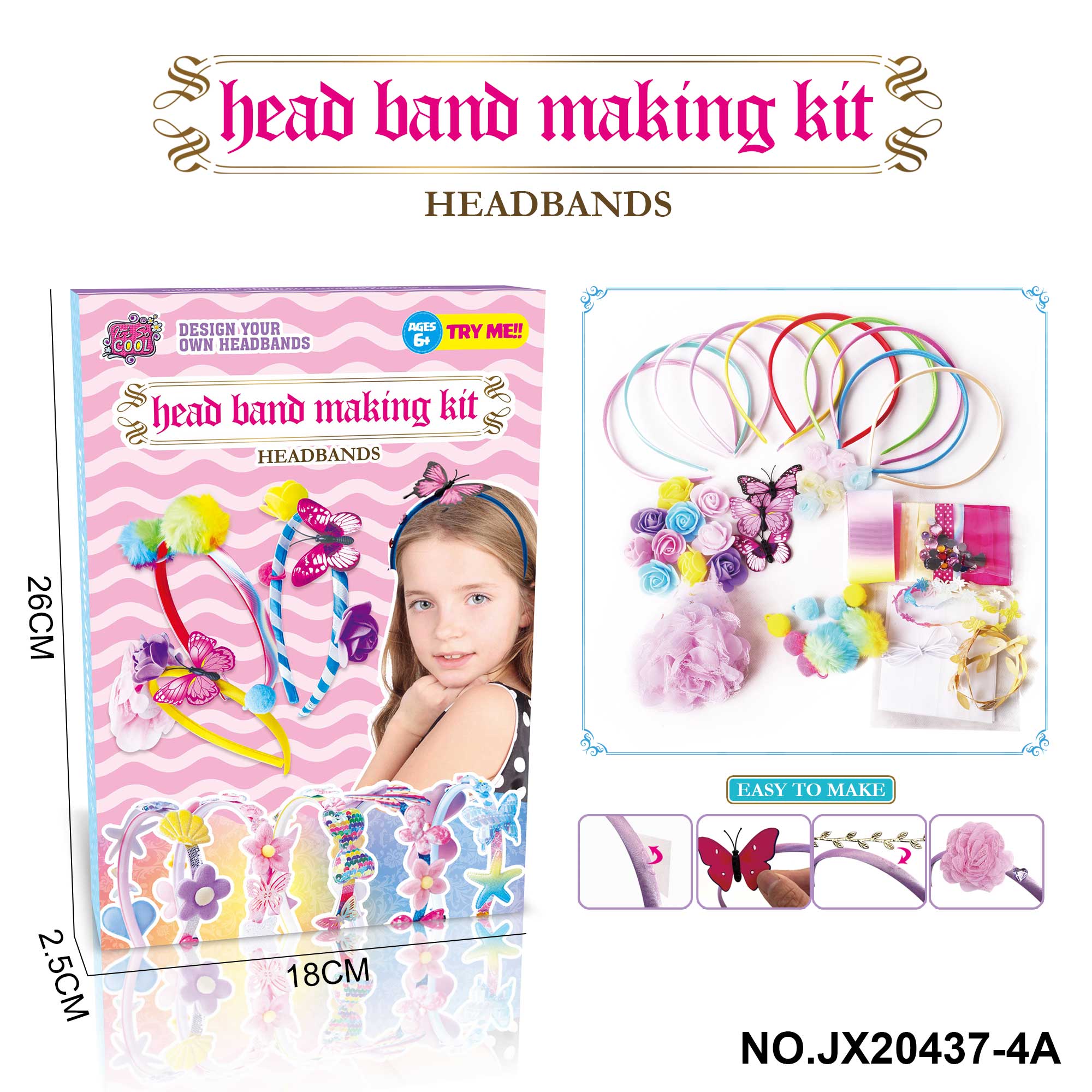 Cross-Border DIY Headband Kit (10 Pieces)