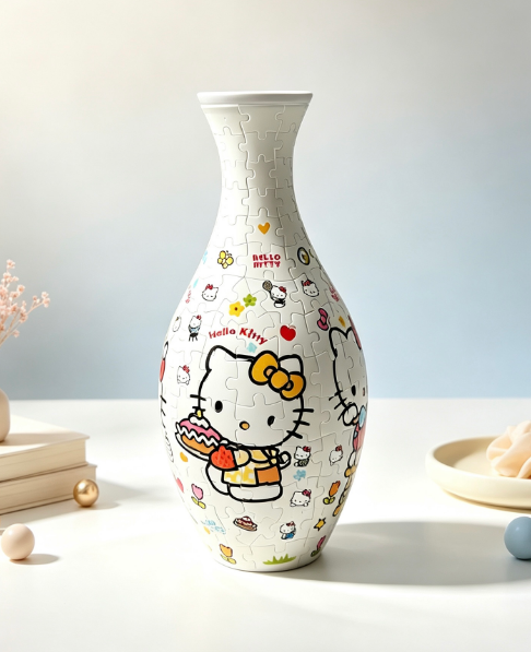 Educational Parent-Child Interactive DIY 3D Puzzle - Hello Kitty