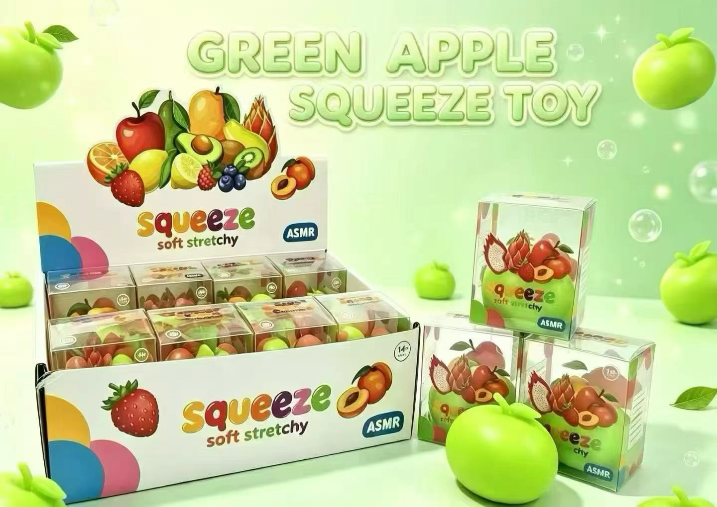 Building Blocks Green Apple Stress Ball