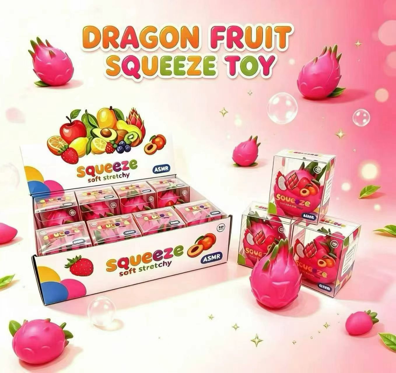 Building Block Dragon Fruit Stress Ball