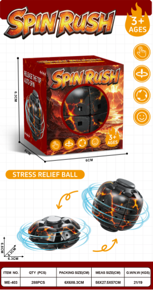 Volcanic Stone Fidget Spinner Ball