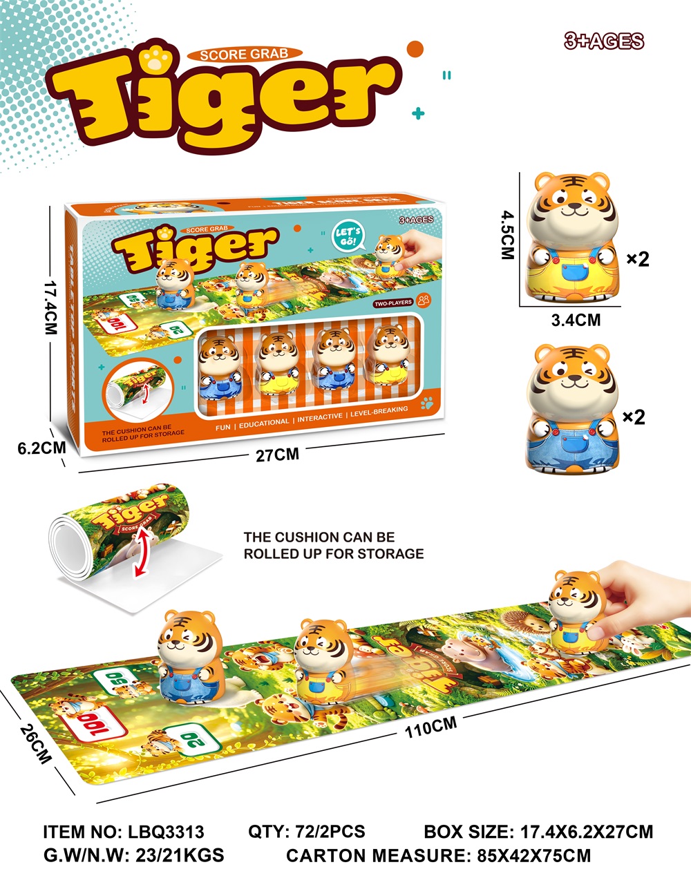 Tiger Tabletop Battle Arena Game