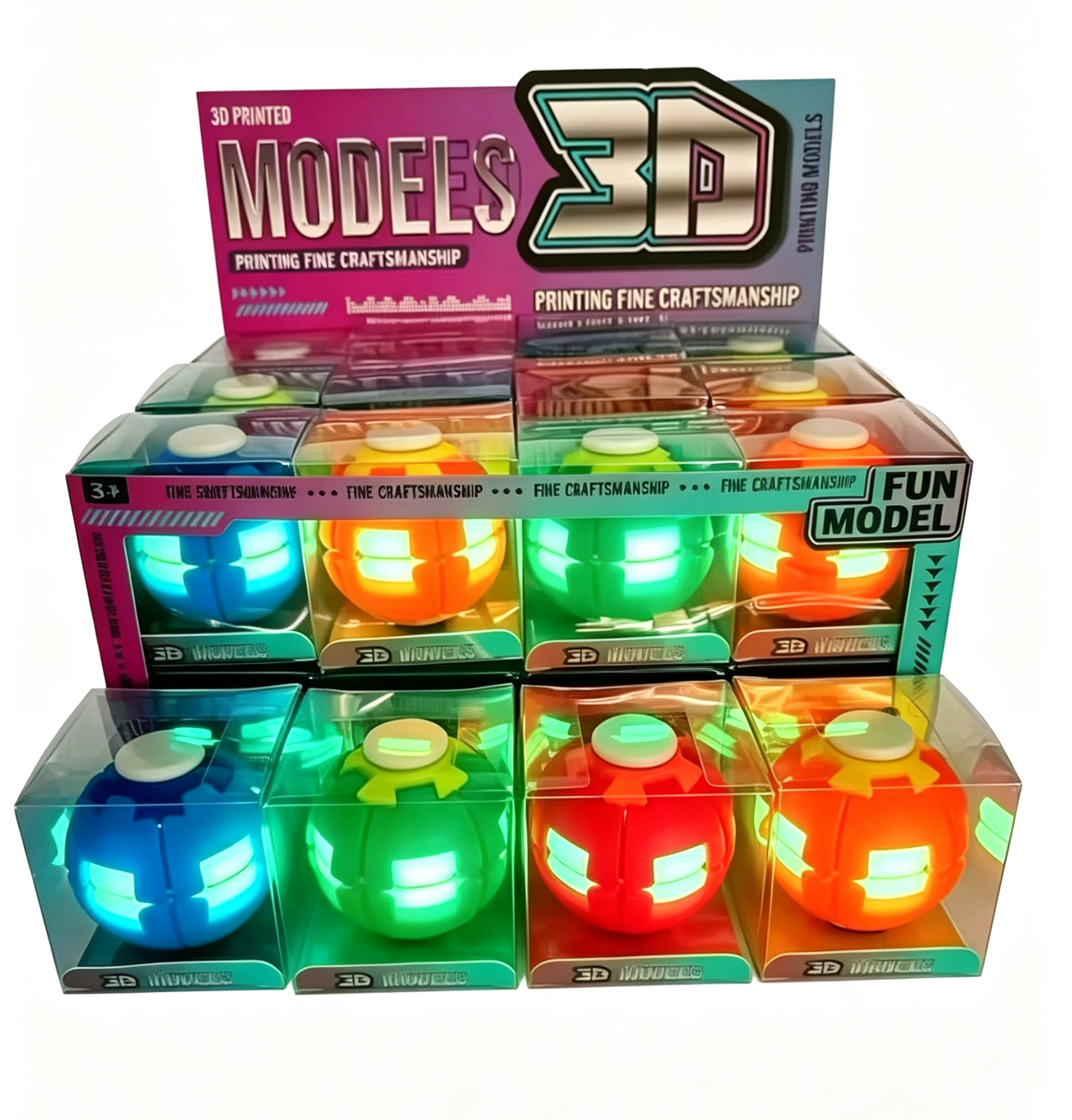 12 Light-Up Spinning Tops