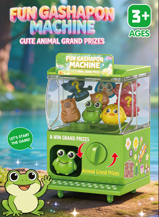Children's Educational Toy Parent-Child Interactive Tabletop Game Mini Gashapon Frog