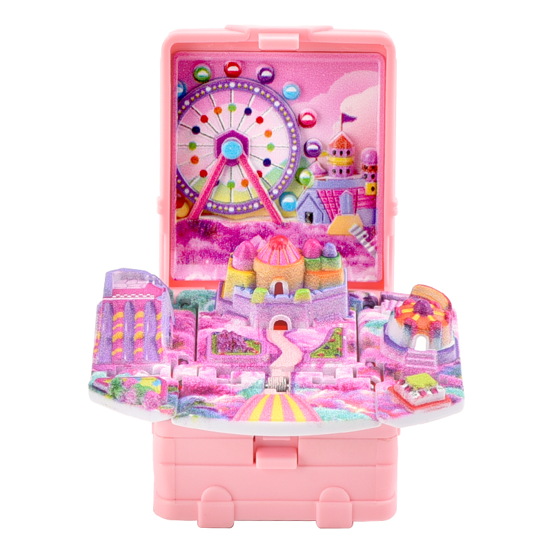 3D Foldable Miniature Arcade Claw Machine Gachapon Blind Box Keychain Backpack Charm Stress Relief Keyring